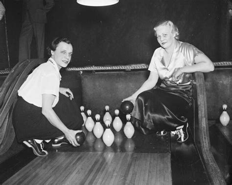 Women Bowlers With Bowling Balls And Pins 1936 Photo Print Ebay