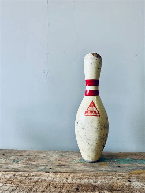 Vintage Bowling Pin Antique Bowling Pin Wooden Bowling Pin Etsy