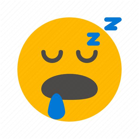 Asleep Dream Drool Emoji Emoticon Sleep Sleeping Icon