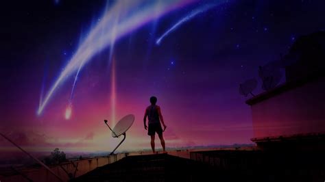 Kimi No Nawa Tiamat Comet Scene Sky Replacement Youtube