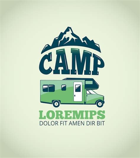 premium vector camping wilderness adventure vector background logo for camp and illustration