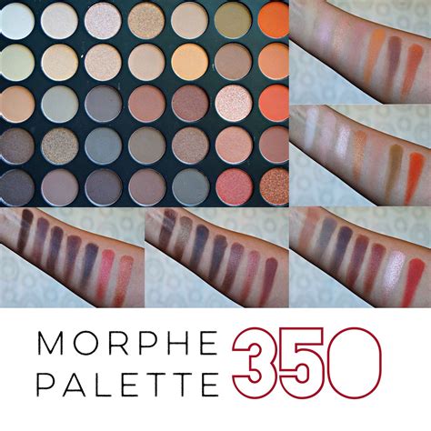 Morphe 35o Nature Glow Eyeshadow Palette Makeup Swatches Eye Makeup