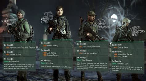 The Division Update Gear Sets Detailed In Full Game Rant
