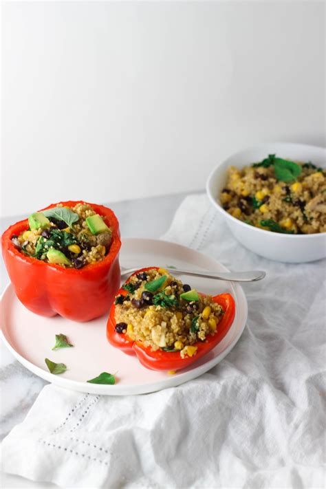 Vegan Quinoa Stuffed Bell Peppers Exploring Healthy Foods