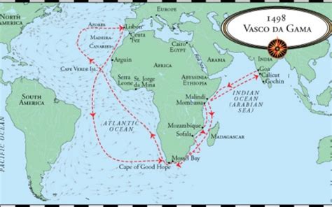 Vasco Da Gama Voyage Map Lenslasopa