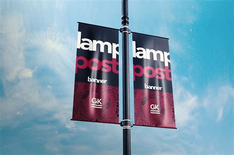 Download Lamp Post Banner Mock-up on Behance