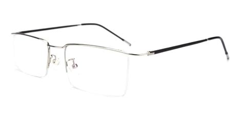 Wit Rectangle Gun Frames Glasses Abbe Glasses