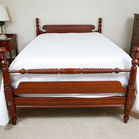 Vintage Willett Full Size Wildwood Cherry Bed Frame Ebth