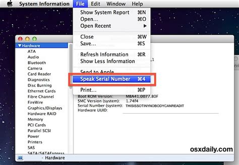 Find A Mac Serial Number The Easy Way Have It Spoken To You