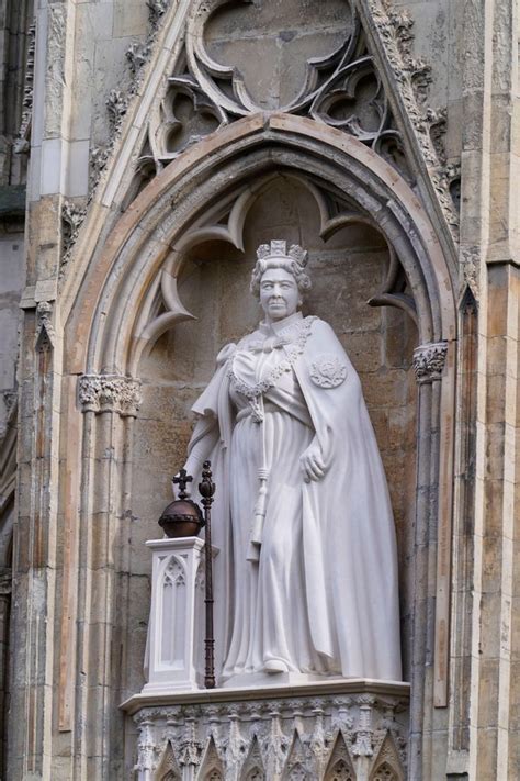King Charles Unveils New Statue Of Queen Elizabeth Ii At York Minster