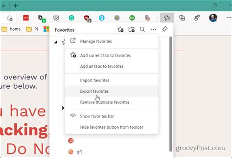 How To Print Favorites List In Microsoft Edge