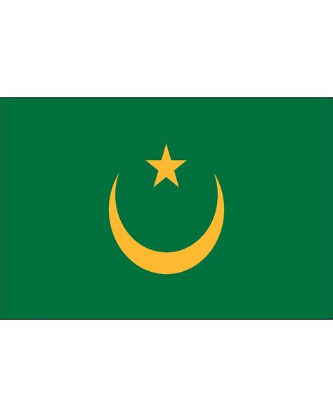 Mauritania Flag 3 X 5 Ft Indoor Display Flag