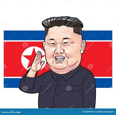 Kim Jong Un Caricature Vector Editorial Stock Image Illustration Of Cartoon Caricature 245998414