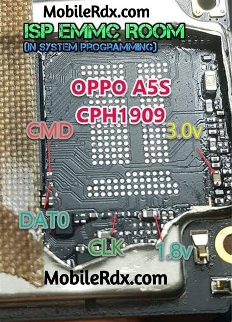 Oppo A Isp Pinout To Hard Reset Frp Bypass Emmc Cph Cph Hot Sex Picture