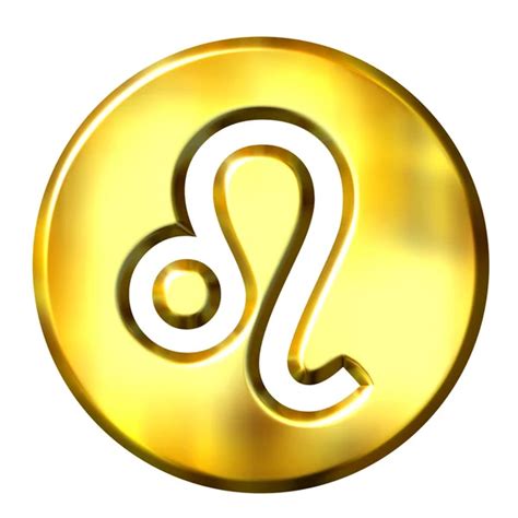 3d Golden Leo Zodiac Sign — Stock Photo © Georgios 1224630