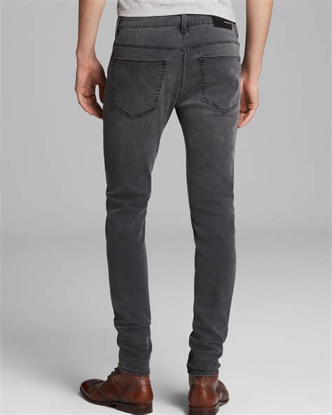 Blk Dnm Jeans Slim Fit In Classic Wash Grey In Gray For Men Lyst
