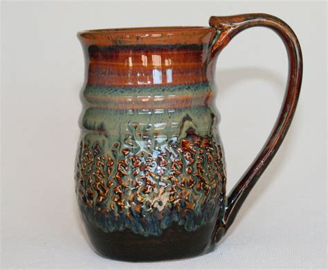 ceramic mug handthrown pottery etsy pottery hand thrown pottery mugs