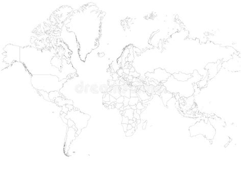 Blank World Map With No Borders