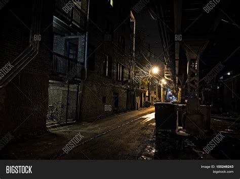 Dark Urban Alley Night Image And Photo Free Trial Bigstock