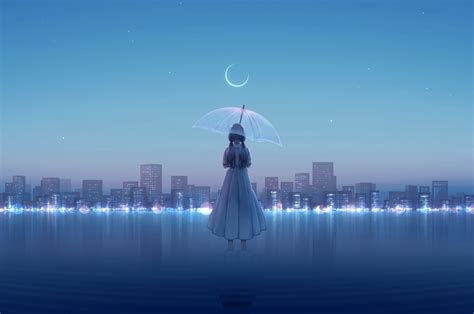 2560x1700 Resolution Anime Girl In Water Chromebook Pixel Wallpaper