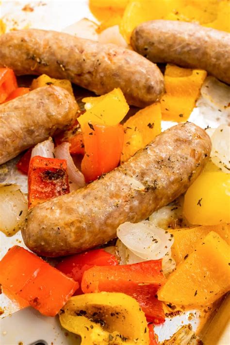 Sheet Pan Italian Sausage And Peppers All She Cooks