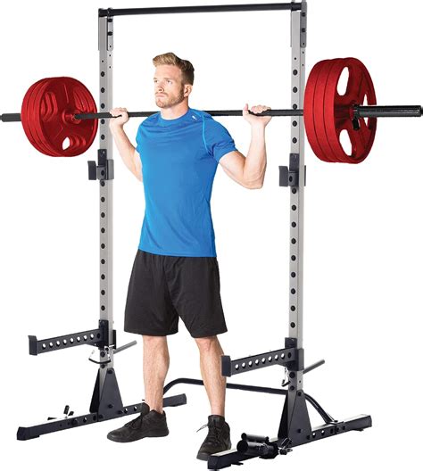 Fitness Reality Squat Rack Power Cage With J Hooks Landmine 360