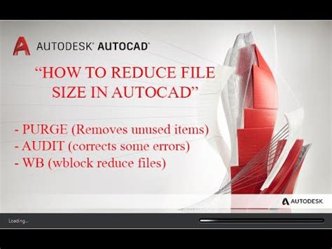 How To Reduce AutoCAD File Size Purge Audit WBlock YouTube