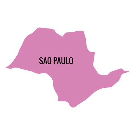 Dise O Png Y Svg De Mapa Del Estado De Sao Paulo Para Camisetas