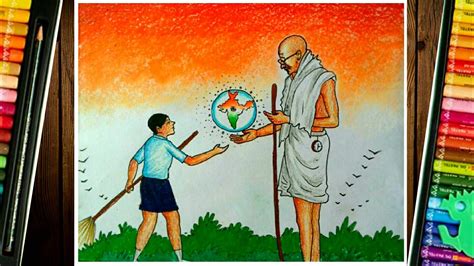 It is a national level campaign run by the indian government to cover all the backward. Swachhta drawing||gandhiji swachh bharat abhiyan drawing ...