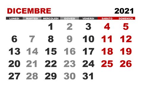 Calendario Dicembre 2021 Calendariosu