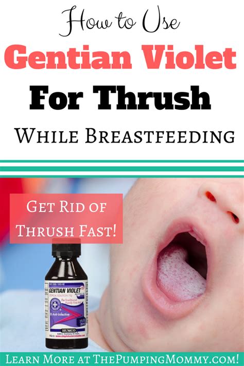 How To Use Gentian Violet For Thrush While Breastfeeding The Pumping
