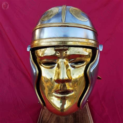 Armour Helms And Helmets Ancient Roman Helmets Roman Calvalry Helmet With Kalkriese Mask