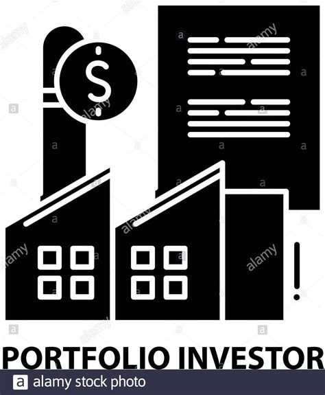 Portfolio Investor Icon Black Vector Sign With Editable Strokes