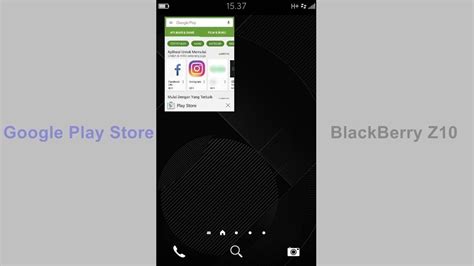 Instalasi Google Play Store Di Blackberry Z Youtube