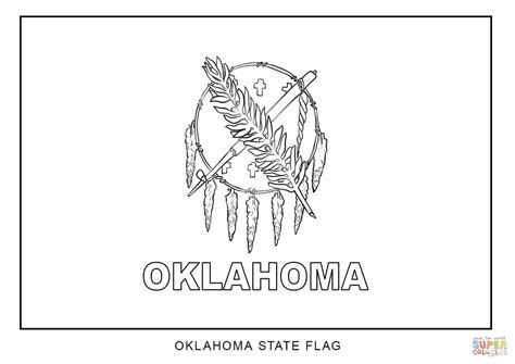️oklahoma Symbols Coloring Pages Free Download