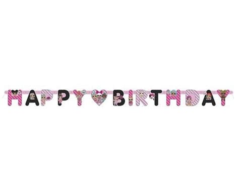 Co To Znaczy Happy Birthday - GIRLANDA HAPPY BIRTHDAY / LOL SURPRISE - Partymarket
