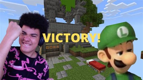 We Won Our First Game Of Minecraft Bedwars Ft Owen Youtube