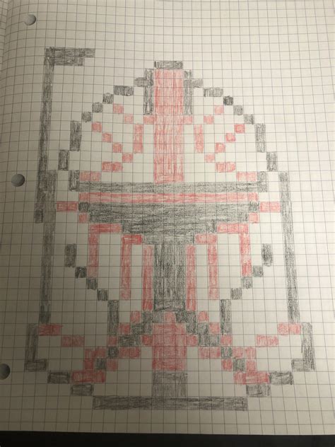 Minecraft Pixel Art Grid Star Wars