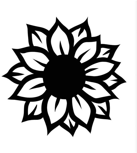 Decal Sunflower Decal Coffee Cup Decal Canvas Decal Etsy