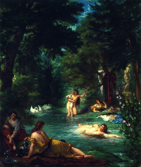 The Athenaeum Bathers Eugène Delacroix Eugène Delacroix Painting Painting Reproductions