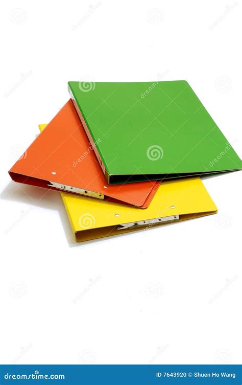 Stacked Colorful Folders Stock Photo Image Of Office 7643920