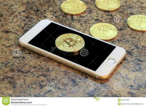 This idea is really attractive, because almost every person has a smartphone, and to mine cryptocurrency on it, you do not need to buy expensive equipment. Mobile Phone With Bitcoin Cryptocurrency Coins Stock Image ...