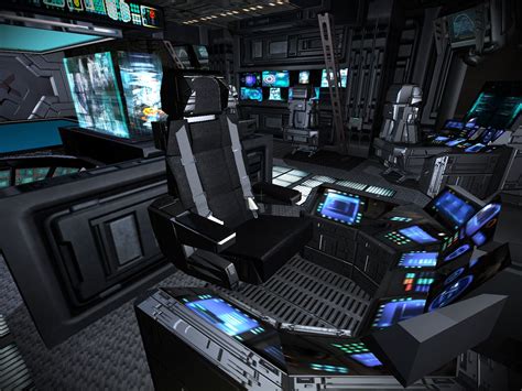 Prometheus Spaceship Interior Futuristic Technology Sci Fi Environment