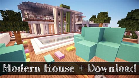 Minecraft Build Showcase Modern Mansion Download Youtube