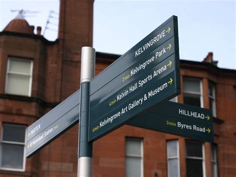 Glasgow Wayfinding Signage Design Wayfinding System Signage System