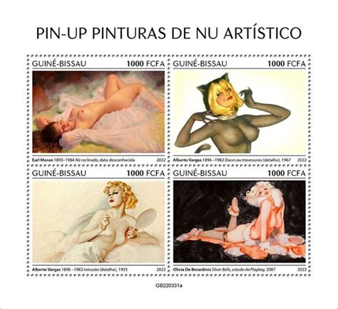 Stamp Nude Art By Gil Elvgren Guinea Bissau Nude My Xxx Hot Girl