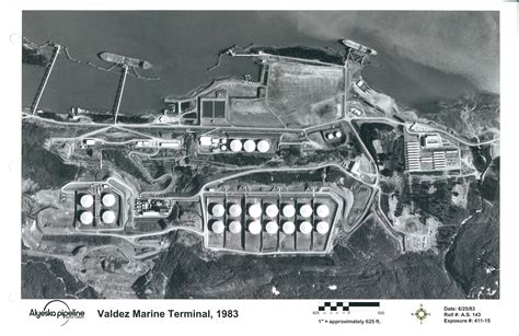 1983 A Birds Eye View Of The Valdez Marine Terminal Alyeska Pipeline