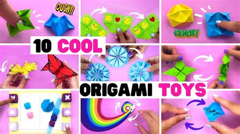 Cool Origami Fidget Toys You Will Like Moving Paper Toys Youtube