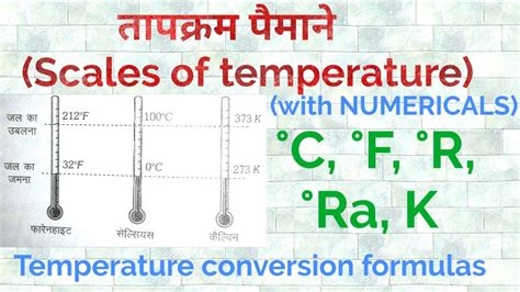 Temperature Conversion All Scales Of Temperature Celsius