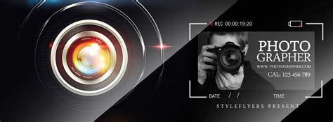 Photographer psd flyer template #6004